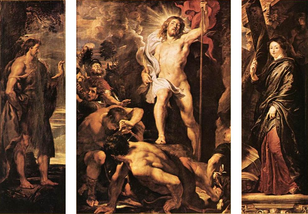 Huge Oil painting Peter Paul Rubens The Resurrection of Christ Jesus canvas 
